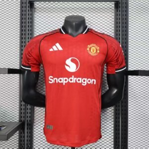 2025/2026 Player Version Manchester United Home Football Shirt 1:1 Thai Quality