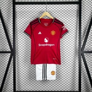 2025/2026 Manchester United Home Football Shirt 1:1 Thai Quality Kids Size